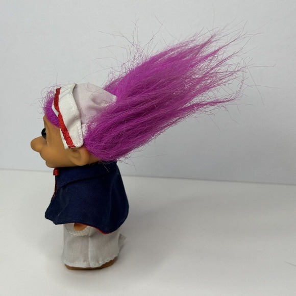 Russ TROLL Doll, Nurse Florence Nightingale, Pink Hair, #18357-1990s VINTAGE - Picture 4 of 12